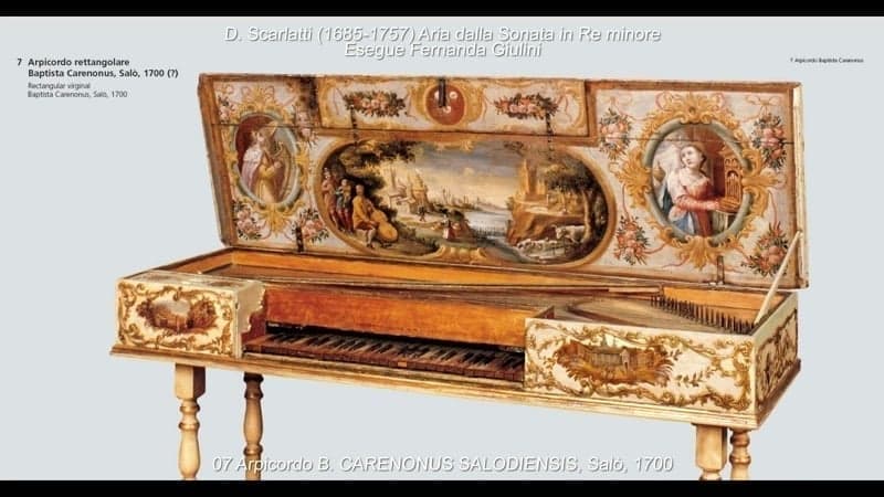 Arpicordo rettangolare Baptista Carenonus, Salò, 1700 (?)