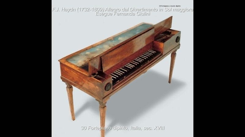Fortepiano a tavolo dipinto Italia (?), seconda metà del secolo XVIII