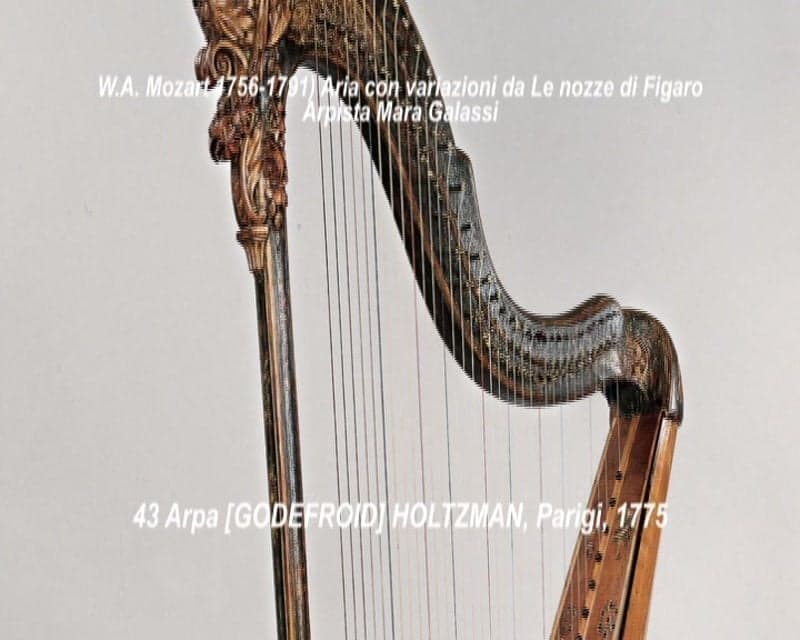 Arpa a pedali a movimento semplice [Godefroid] Holtzman, Parigi, 1775