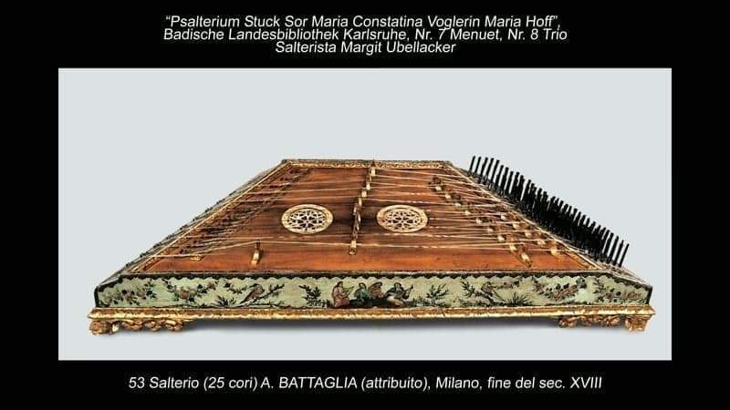 Salterio (25 cori) Italia, fine del secolo XVIII