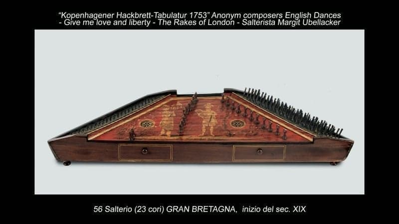 Salterio (23 cori) Gran Bretagna (?), inizio del secolo XIX