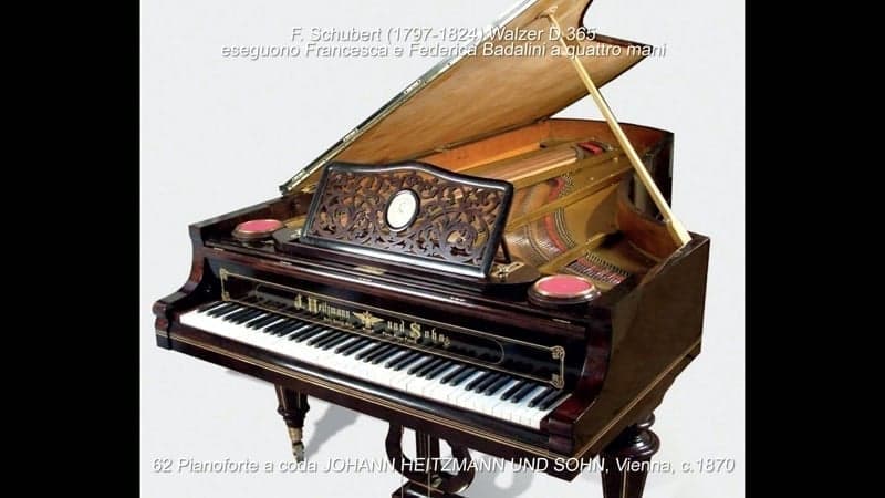 Pianoforte a coda "Giulini" Johann Heitzmann und Sohn, Vienna, ca. 1870
