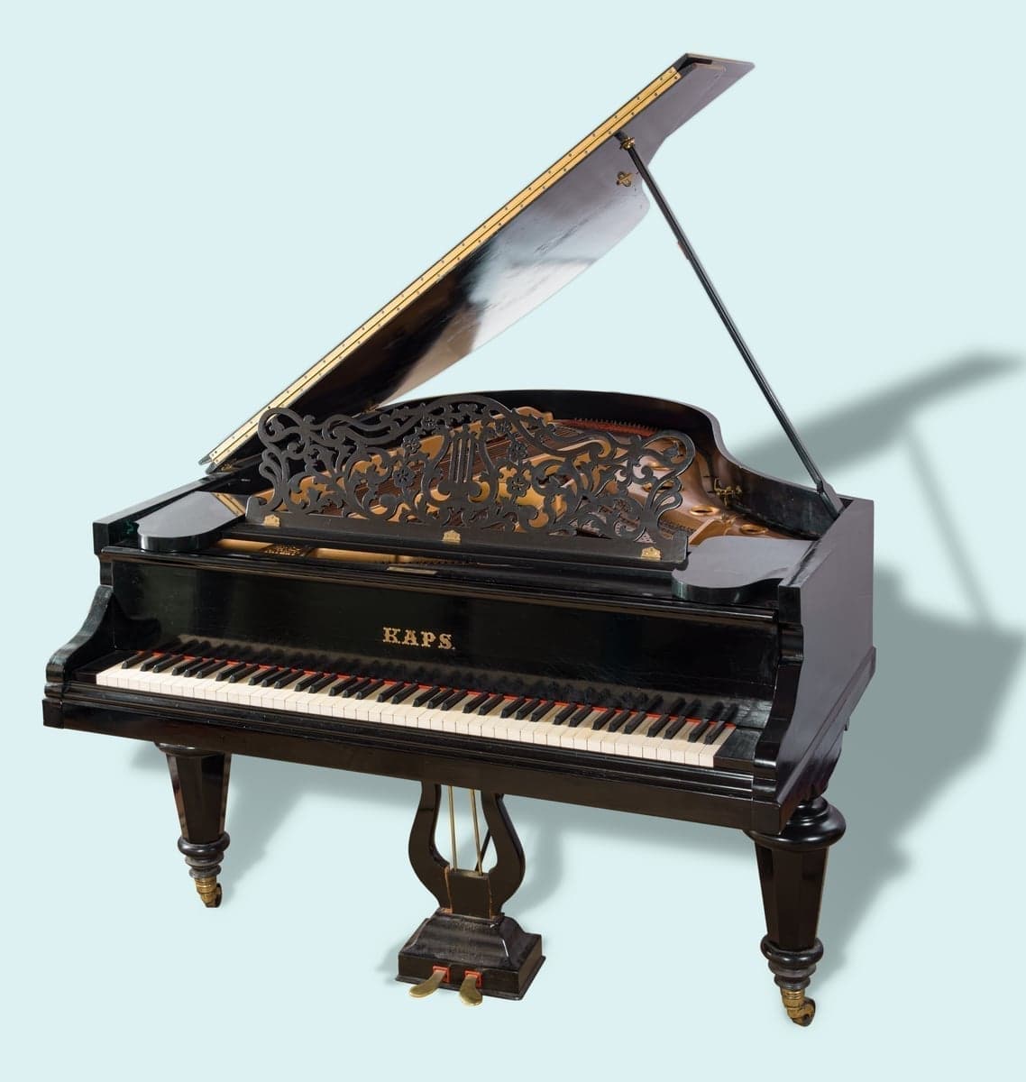 Pianoforte a coda "Bigatti" Ernest Kaps, n.10188, Dresden, ca. 1885